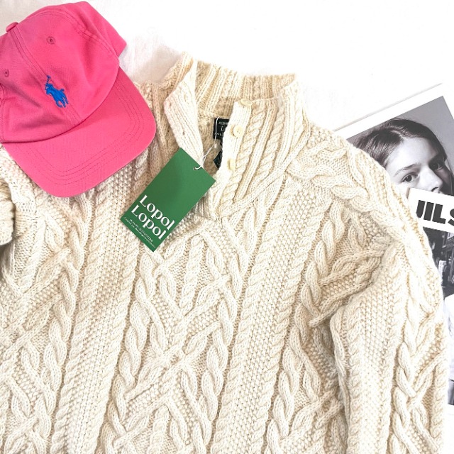 Polo ralph lauren wool cable knit (kn987)