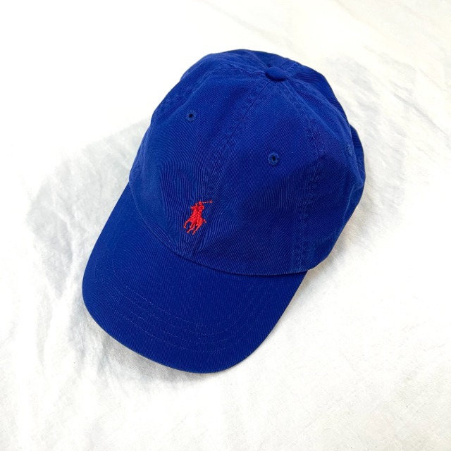 Polo ralph lauren ball cap / Blue + red pony (ac256)