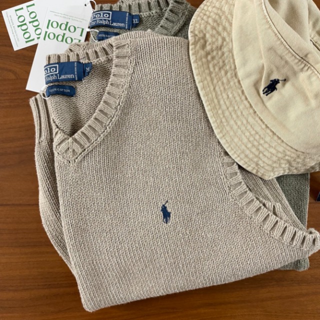 Polo ralph lauren knit vest (kn377)