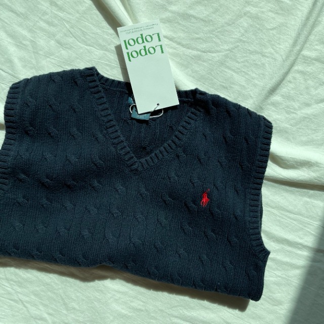 Polo ralph lauren cable knit vest (kn567)