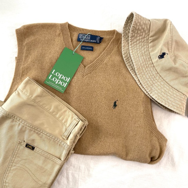 Polo ralph lauren wool knit vest (kn1137)