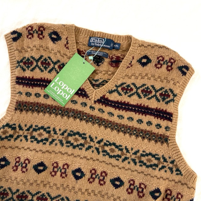 Polo ralph lauren wool knit vest (kn1139)
