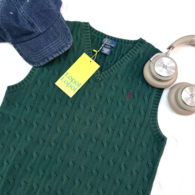Polo ralph lauren cable knit vest (kn2143)