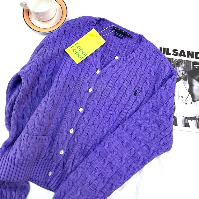 Polo ralph lauren cable knit cardigan (kn2036)