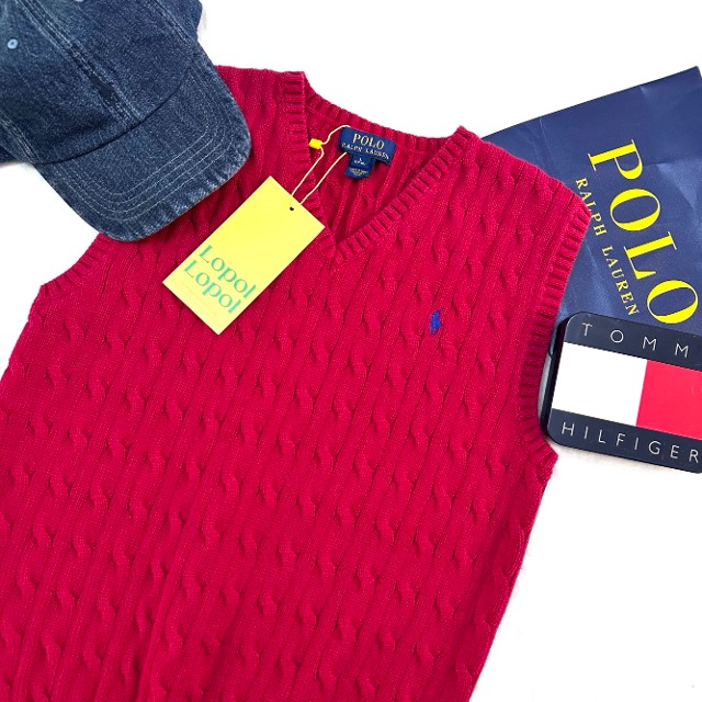 Polo ralph lauren cable knit vest (kn2141)