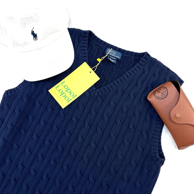 Polo ralph lauren cable knit vest (kn2235)