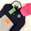 Polo ralph lauren cable knit zip-up (kn894)