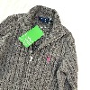 Polo ralph lauren cable knit zip-up (kn1387)